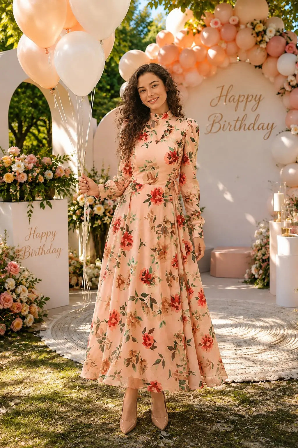 Aleezay Floral Maxi 1pc